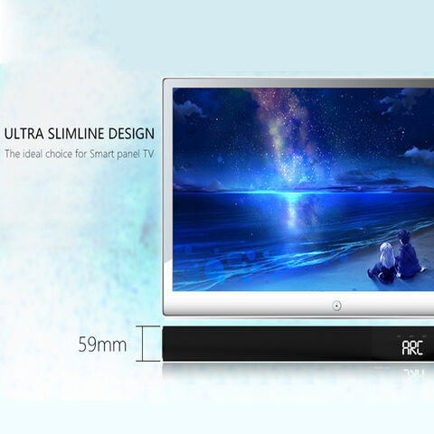Barra de sonido ultra delgada OEM para TV con control táctil para altavoces de cine en casa, barra de sonido para TV con entradas HDMI/Bluetooth/ópticas