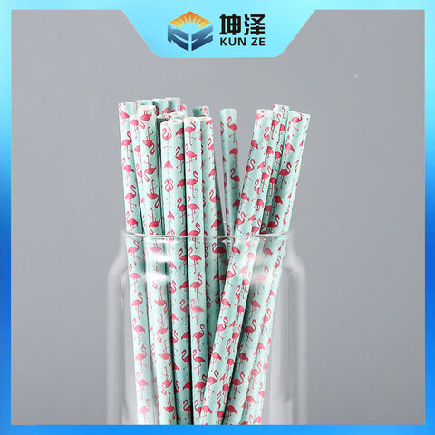 Pajitas de Papel Personalizadas, Ecológicas y Desechables para Fiestas - Pajitas Decorativas de Papel