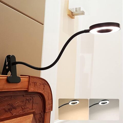 LED Leselampe mit Klemme, Flexible Buchlampe für Kinder zum Lesen im Bett bei Nacht, Clip für Tisch