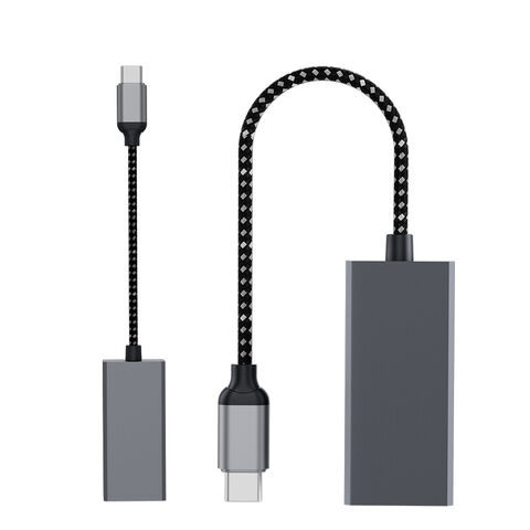 Boyi Custom Logo Type C To LAN Gigabit Ethernet Adapter USB C Wired 1000Mbps USB to RJ45 Adapter Dongle For PC Phone