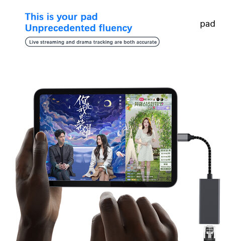 Boyi Custom Logo Type C To LAN Gigabit Ethernet Adapter USB C Wired 1000Mbps USB to RJ45 Adapter Dongle For PC Phone