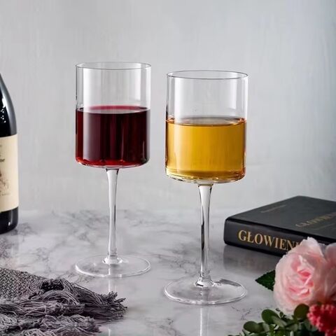 410ml Straight Highball Champagnergläser Haushalts-Kristall Bleifreies Glas Rotwein Kristall Stiel Weinglas