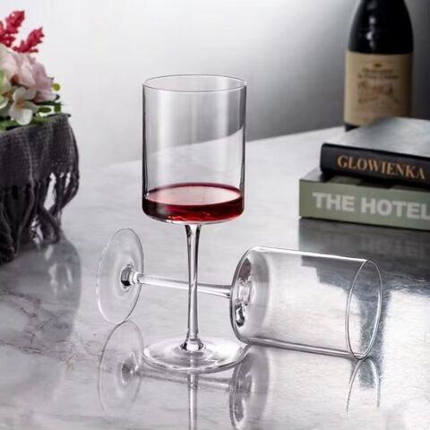 410ml Straight Highball Champagnergläser Haushalts-Kristall Bleifreies Glas Rotwein Kristall Stiel Weinglas