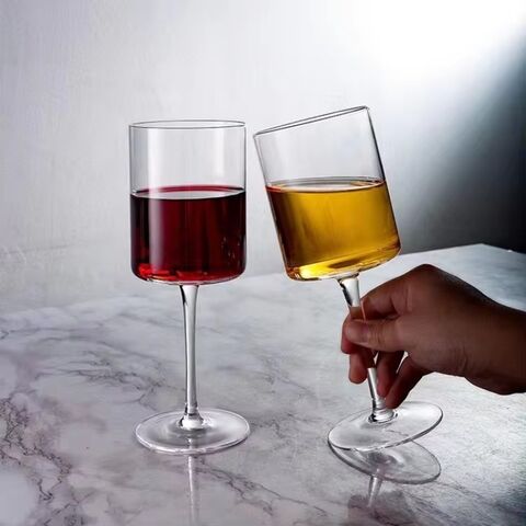 410ml Straight Highball Champagnergläser Haushalts-Kristall Bleifreies Glas Rotwein Kristall Stiel Weinglas