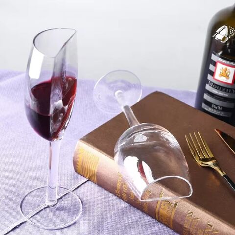 Gobelet de Verre à Vin Rouge à Longue Tige, Design de Luxe en Cristal Personnalisé pour Mariages, Sans Plomb