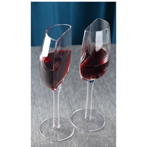 Gobelet de Verre à Vin Rouge à Longue Tige, Design de Luxe en Cristal Personnalisé pour Mariages, Sans Plomb