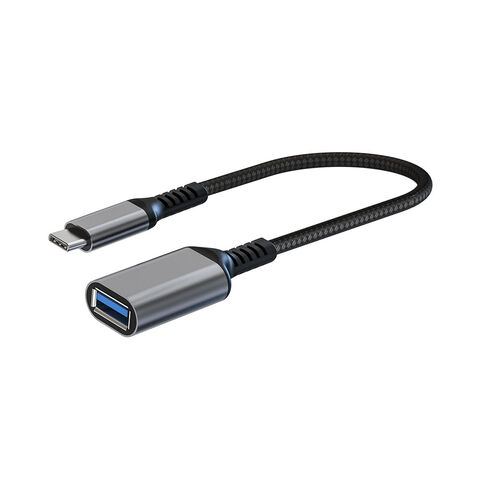Adaptador USB-C a USB 3.0, Adaptador USB-C a USB-A, Cable OTG Tipo C Macho a USB Hembra, Compatible con MacBook, iPhone, Samsung
