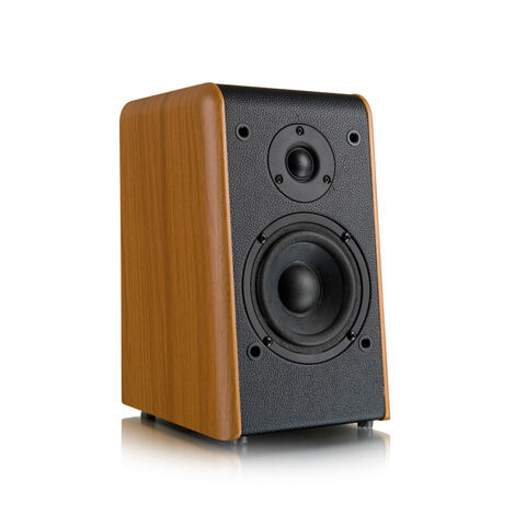 مكبرات صوت بلوتوث خشب الجوز لتثبيتها على الرف مع صوت Hi-Fi لعشاق الموسيقى