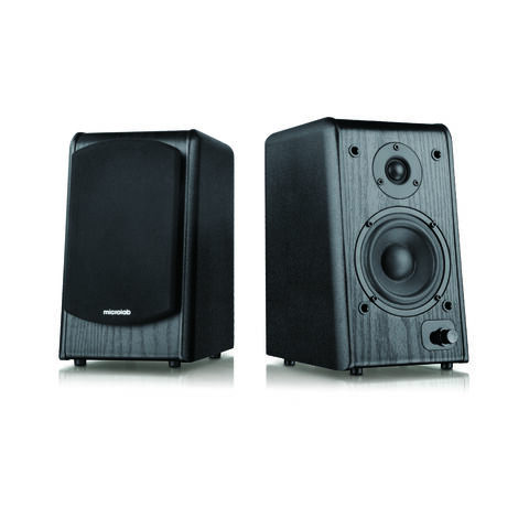 مكبرات صوت بلوتوث خشب الجوز لتثبيتها على الرف مع صوت Hi-Fi لعشاق الموسيقى
