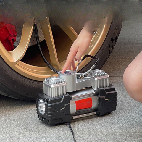 Compresseur d'air portable haute pression pour gonflage de pneus de voiture et usage domestique - Pompe à air très demandée
