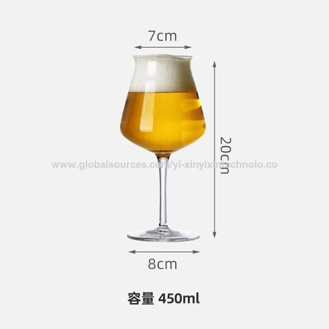 Venda por atacado Copo de vidro de água personalizado para venda quente Copo de vidro de cerveja de 16 onças