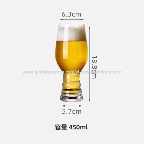 Venda por atacado Copo de vidro de água personalizado para venda quente Copo de vidro de cerveja de 16 onças