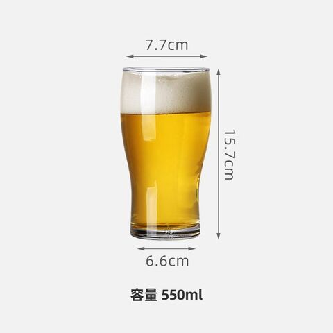 Copo de vidro para cerveja artesanal de 210ml/310ml/340ml/420ml/480ml/500ml/580ml/628ml - Ideal para bares e restaurantes