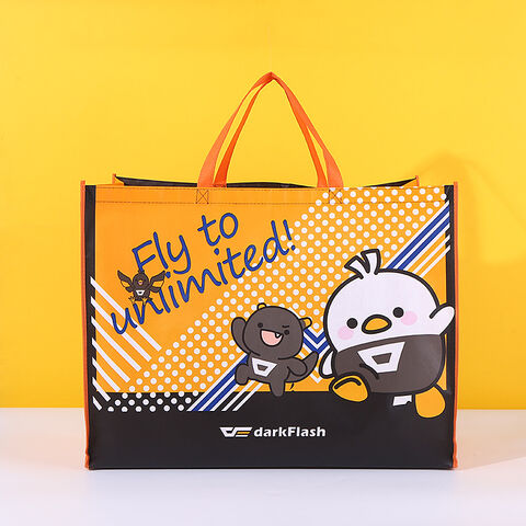 Bolsas reutilizables de tela no tejida de alta calidad con logo personalizado impreso para publicidad y promociones al por mayor