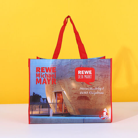 Bolsas reutilizables de tela no tejida de alta calidad con logo personalizado impreso para publicidad y promociones al por mayor