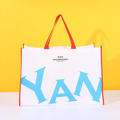Bolsas reutilizables de tela no tejida de alta calidad con logo personalizado impreso para publicidad y promociones al por mayor