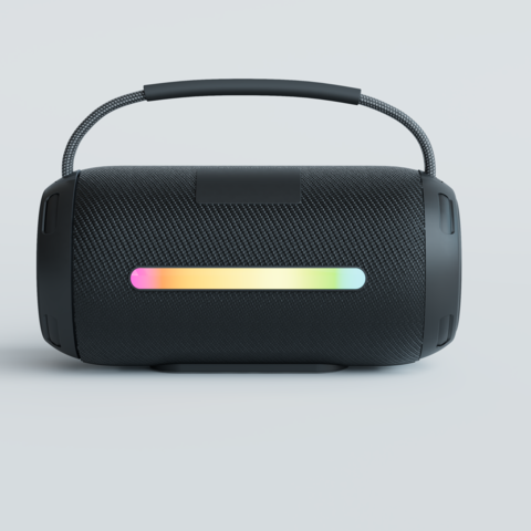 Haut-parleur Bluetooth portable, carte enfichable, sans fil, avec audio extérieur RVB, subwoofer portable, petit haut-parleur en tissu, cadeau