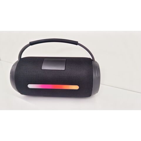 Haut-parleur Bluetooth portable, carte enfichable, sans fil, avec audio extérieur RVB, subwoofer portable, petit haut-parleur en tissu, cadeau