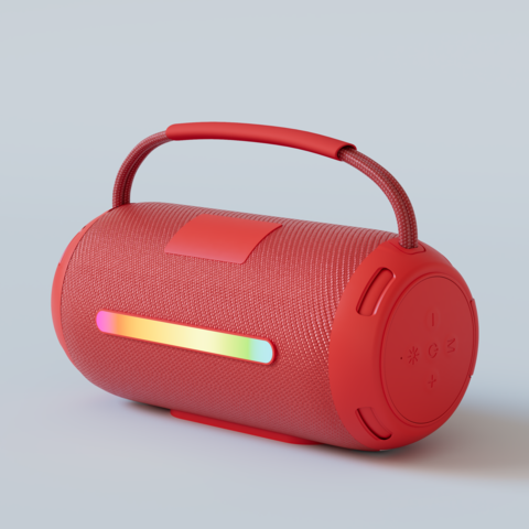 Haut-parleur Bluetooth portable, carte enfichable, sans fil, avec audio extérieur RVB, subwoofer portable, petit haut-parleur en tissu, cadeau