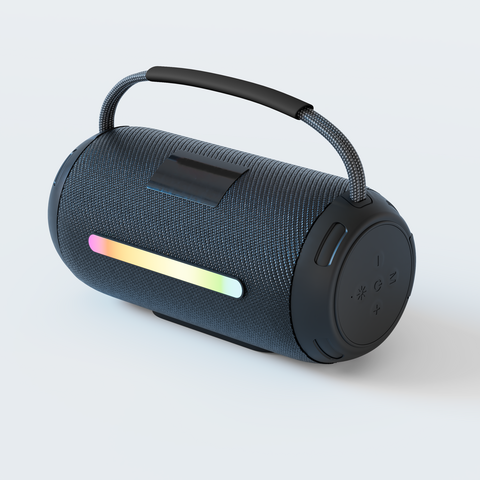 Haut-parleur Bluetooth portable, carte enfichable, sans fil, avec audio extérieur RVB, subwoofer portable, petit haut-parleur en tissu, cadeau