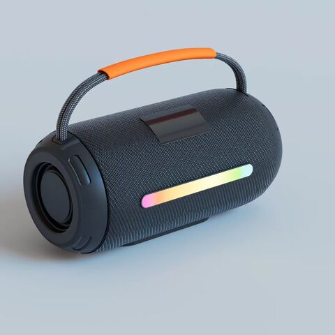 Haut-parleur Bluetooth portable, carte enfichable, sans fil, avec audio extérieur RVB, subwoofer portable, petit haut-parleur en tissu, cadeau