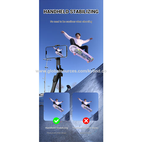Grosir OEM/ODM Harga Pabrik Tongkat Selfie Tinggi Tripod untuk Livestreaming, Vlogging, Perjalanan, Kompatibel dengan Ponsel iOS & Android