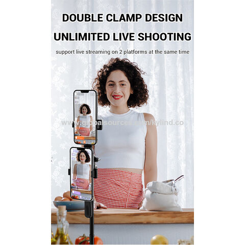 Grosir OEM/ODM Harga Pabrik Tongkat Selfie Tinggi Tripod untuk Livestreaming, Vlogging, Perjalanan, Kompatibel dengan Ponsel iOS & Android