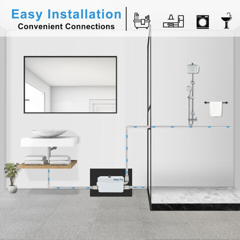 FLO300 Mazeratorpumpe zum Großhandelspreis, einfach zu installieren, präzisionsgefertigt für kleine Räume