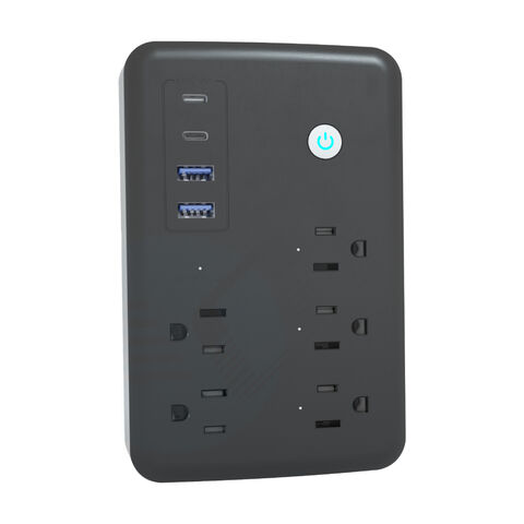 Fabricante da China OEM Smart Life App AC110-240V 15A Tuya Smart Wifi US Tomada Inteligente Quádrupla com ETL FCC CE