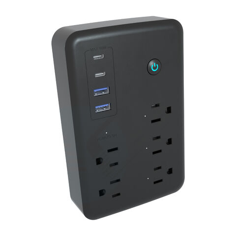 Fabricante da China OEM Smart Life App AC110-240V 15A Tuya Smart Wifi US Tomada Inteligente Quádrupla com ETL FCC CE