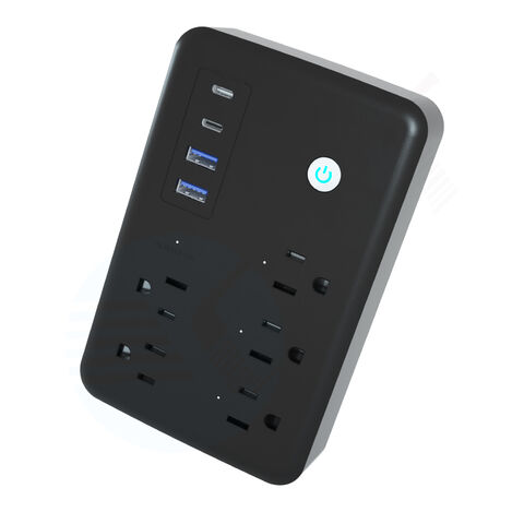 Fabricante da China OEM Smart Life App AC110-240V 15A Tuya Smart Wifi US Tomada Inteligente Quádrupla com ETL FCC CE