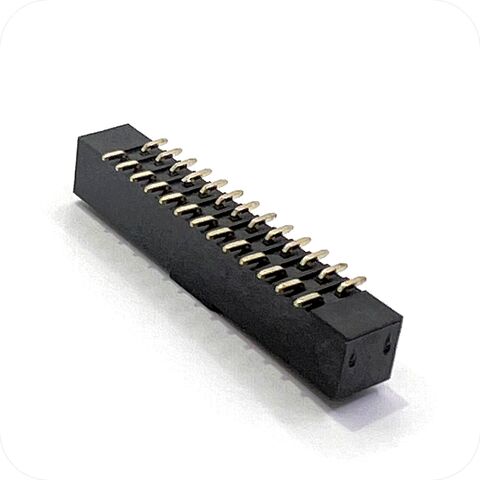 Conector Header de Caja Doble Fila con Flash de Oro para Empaquetado de Componentes Electrónicos en Diseño de PCB