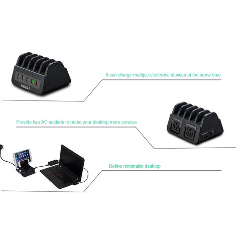 Bestseller 2021: 60W 5-Port USB Ladestation - Multiport Schnellladegerät für Mobilgeräte
