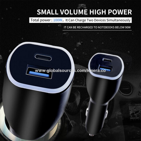 Cargador de Coche para Portátil Tipo C de 100W