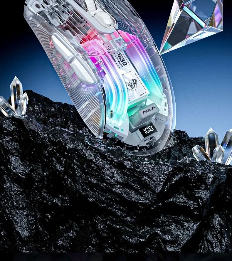 Rgb Transparent Mouse Computer Factory Direct High Quality China Wholesale Aula Sc630 Wireless Mouse ...