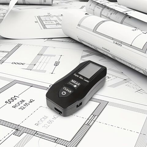 Cinta Métrica Digital Láser Recargable y Duradera de Alta Venta - Instrumento de Medición con Medidor de Distancia Láser Estable