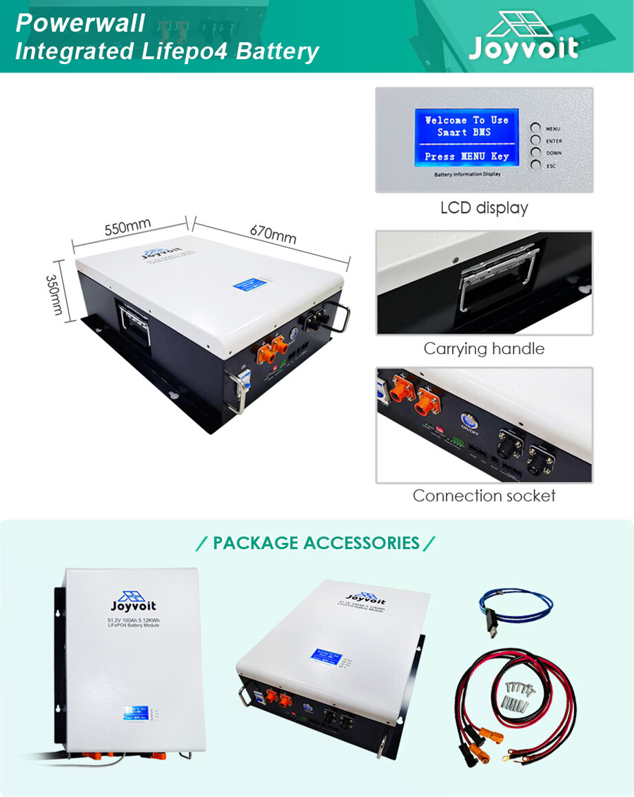 Wall Mounted 5kwh 48v Lifepo4 Pack 100ah Solar Lithium Ion Battery ...