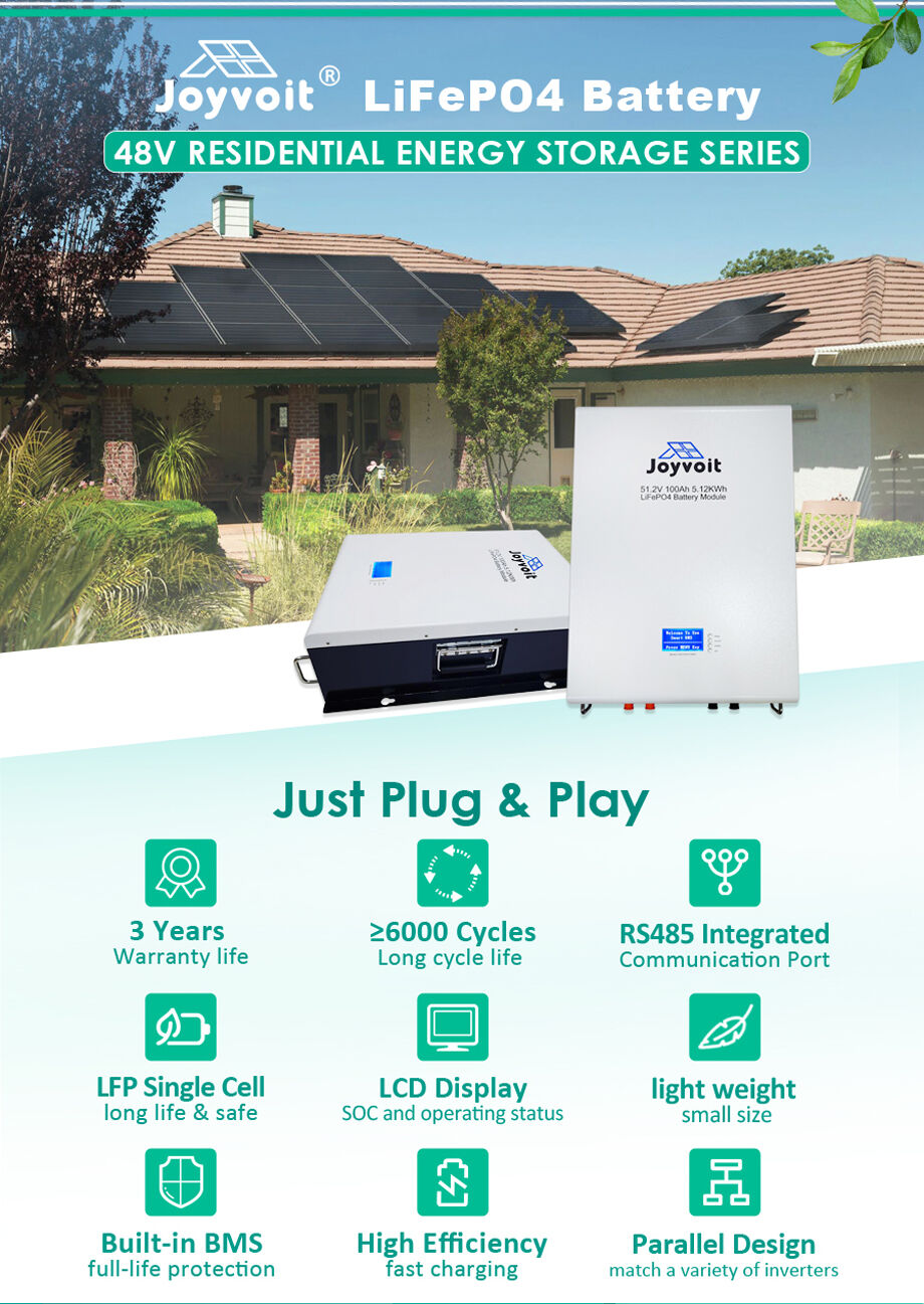 Wall Mounted 5kwh 48v Lifepo4 Pack 100ah Solar Lithium Ion Battery ...