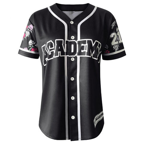 Camisola de beisebol sublimada da moda, 100% poliéster, camisola de beisebol personalizada