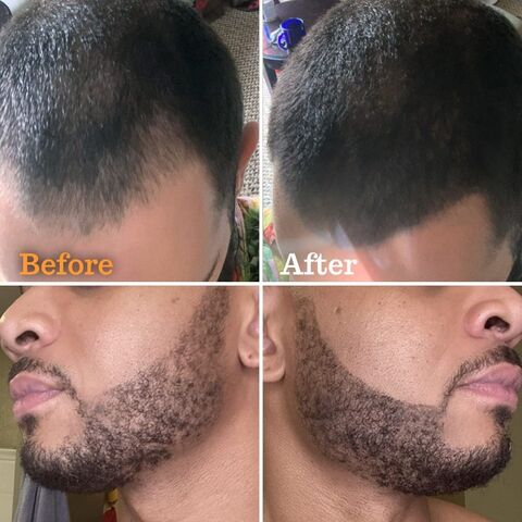 Lápiz Rellenador de Barba para Hombre, Estilismo de Barbero, Lápiz de Aseo Color Negro, Larga Duración, Resistente al Agua y al Sudor