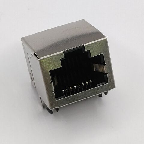 Conector Rj45 Hembra con LED Magnético para PCB, Montaje Superficial, 8 Pines, 16 Pines, 1, 2, 4, 8 Puertos