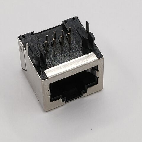 Conector Rj45 Hembra con LED Magnético para PCB, Montaje Superficial, 8 Pines, 16 Pines, 1, 2, 4, 8 Puertos