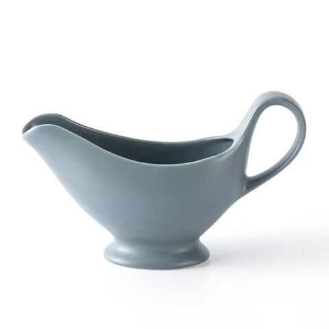 Molheira de cerâmica fosca para restaurante, louça de porcelana para hotel, jarro de leite com esmalte