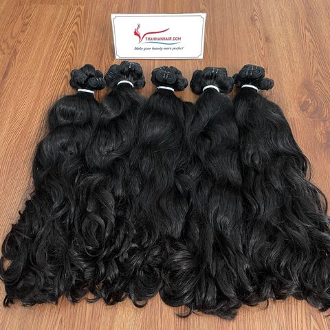 El pelo crudo del precio de fábrica lía el cabello humano vietnamita teje la extensión del pelo de la trama