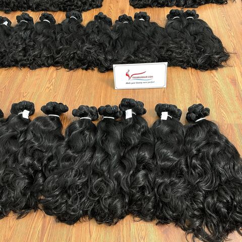 El pelo crudo del precio de fábrica lía el cabello humano vietnamita teje la extensión del pelo de la trama