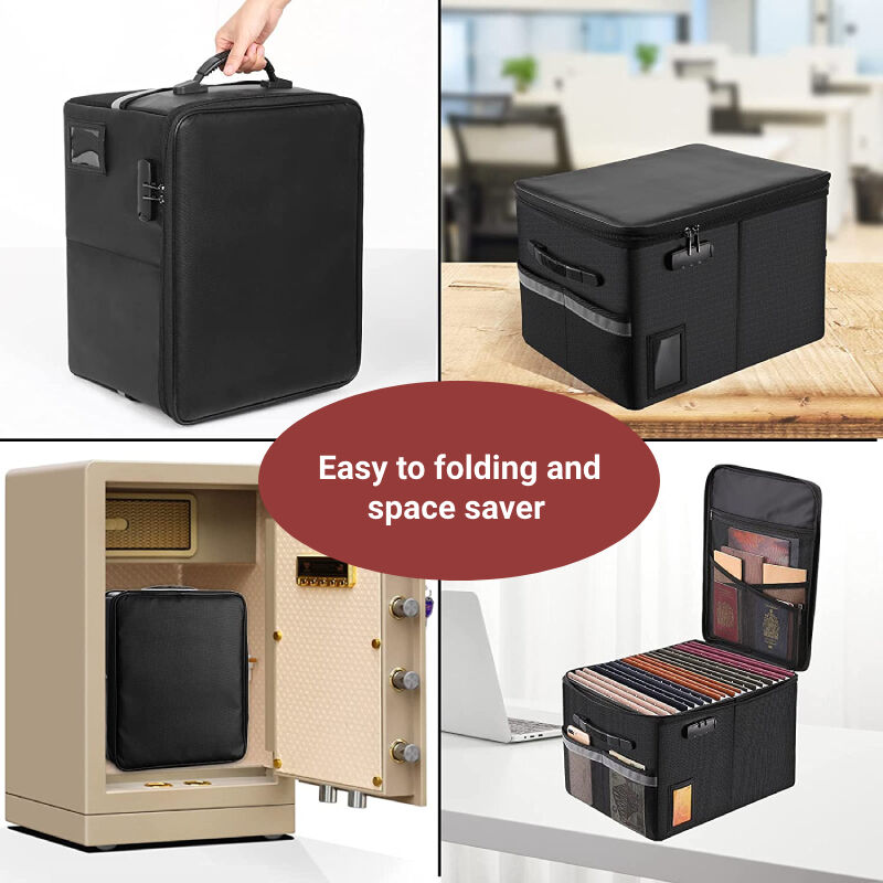 Custom Water-resistant And Fireproof Document File Organizer Box With ...