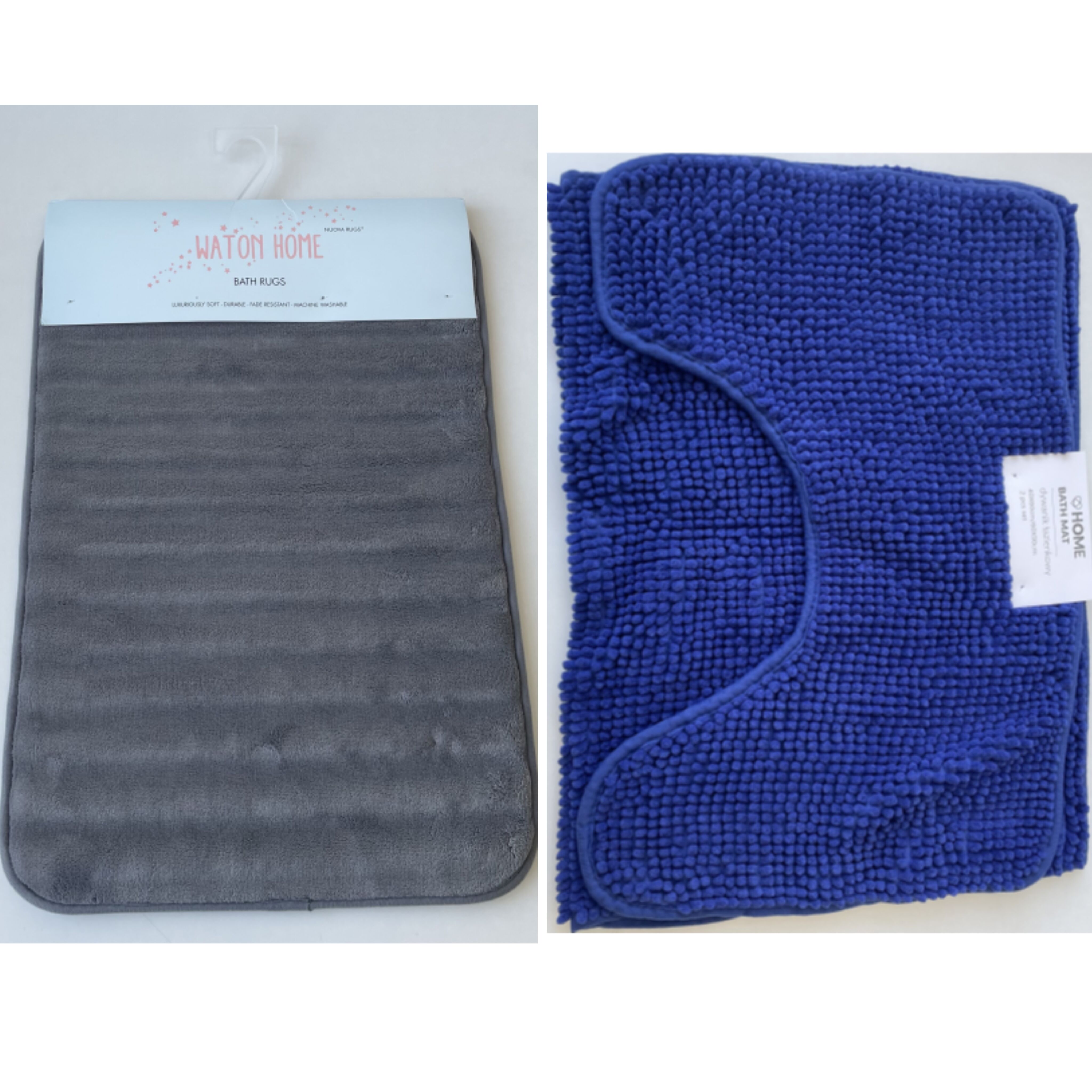 Wholesale Chenille Gradient Stripe Pattern Soft Plush Bath Rug Custom ...