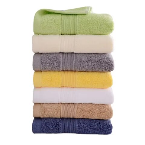 Toallas de baño extragrandes, sólidas, duraderas, de algodón 100% suave y absorbente con logo personalizado para el hogar