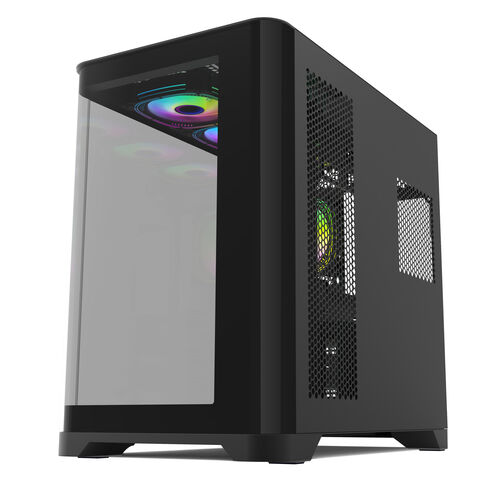 Gabinete Gamer de Vidro Temperado Panorâmico, Torre Completa, Gabinete ATX para PC, 24 anos de Fábrica