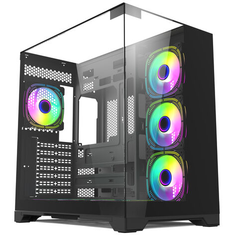 Atacado OEM ODM Gabinete Gamer panorâmico de vidro temperado gabinete de jogos atx pc computador torres completas computador de mesa